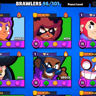 74999 TROPHY || MATEORIC FAME 1 || 398 OP SKINS || 97 HYPERCHARGES || 98 TOTAL MAX || OP OP BRAWLS || INSTANT DELIVERY - Image 6