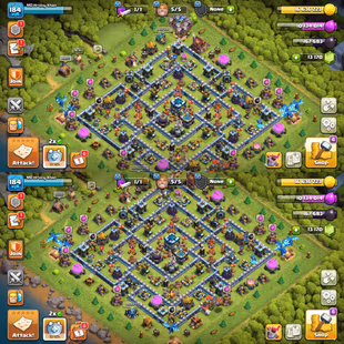 13170 GEMS || TH-13 NEAR MAX! EPIC LAVA PUPPET! HEROES:-47-65-47-44-25! NICE TROOPS! FAST DELIVERY - Image 2