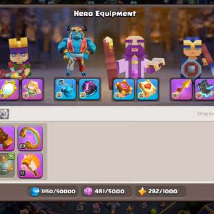 TH18 NEARLY MAX 5 MAX HEROES COMPLETE EPIC 37||37 MAX ALL COMMON EQUIPMENT 9 MAX EPIC MAX 2 DUKE EQUIPMENT  - Image 7