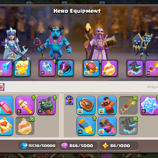 🔥BEST TH 18🔥XP 233-HERO 96-96-72-50- 5 EPIC EQUIPMENT MAX RS 20-17 MAX WALLS AND DEFENSE-NC YES-BEST DEAL - Image 6