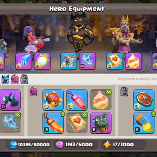 🌟BEST OFFER | TH 18 FULL MAX DEFENCE 🌟HERO 100-100-73-76-52 | EPIC GG[MAX] RS[MAX] EB-26 FA-23 | RARE COSMIC SCENERY  - Image 6