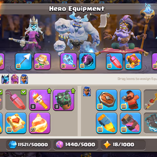 🔥CRAFT STATION MAXED🔥[TH18] MAX || DEF/HERO/WALLS MAX || PROFILE FULLY MAX || 12 EPIC EQUIPMENT MAX || B.APRENTICE MAX - Image 8