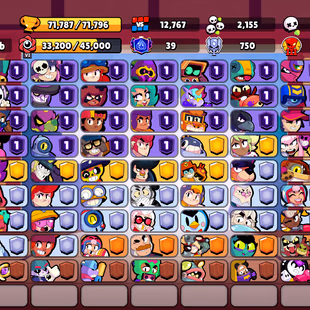 FURIOUS FANG | 385 SKINS | 71.800 TROPHY | 100 BRAWLERS | 53 HYPERCHARGED | 57 MAXED BRAWLERS | 39 PRESTIGE - Image 3
