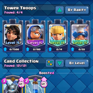 RARE 💎 GOBLIN TROPHY KISS 💎 MAX 118 [] ARENA 25 [] 36 ELITES [] 28 EVO [] 10000 TROPHIES [] XP66 [] KT15 [] 15 SKIN - Image 4