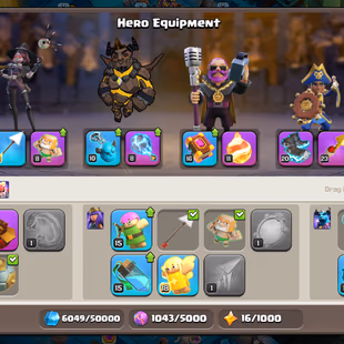 🔥Scenery Account🔥 || Xp-262 || Th18 || Heroes 93-100-74-75-50 || High Epic Equipment || 6 Builders || Cheapest Account - Image 5