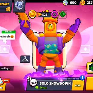 217 SKINS | 42.600 TROPHY | 95 BRAWLERS | 15 HYPERCHARGED | 18 MAXED BRAWLERS | 3 BUFFIES | LOADED RICO | CUPID PIPER |  - Image 1