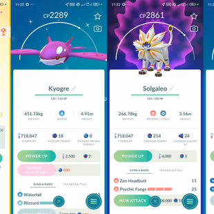 Lvl 50 [Shiny Kyogre] | 49 Legendary | Dialga | Palkia | Solgaleo | Lunala | Groudon | Zacian | Instinct | 841 - Image 3