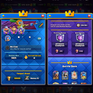 🔥USA LOCAL 🔥 ULTIMATE CHAMPION [] PREMIUM [] 36  PREMAX [] ARENA 25 [] 17 ELITES [] 18 EVO [] 10000 TROPHIES [] - Image 1