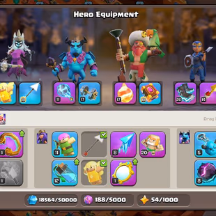 💎EPIC💎LEGENDARY TH16 SEMI MAX | EPIC EQUIPMENTS | 4 SCENERY | 8 HEROS SKIN | MAGIC ITEMS | INSTANT DELIVERY - Image 3