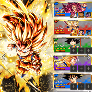 INSTANT GLOBAL [CNLT806] LR SS3 Goku (Mini) 14s + LF SS4 Goku 6s+ LF SS Goku(mini) 6s + 12 LF - Image 1