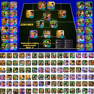 🔥3291 COLLECTIVE STRENGTH🔥 41 PAID BOOSTERS[] IBRA 110 MESSI 108 PELE 108 CR7 107 CRUIFF 106 PLATINI 106 MBAPPE 106  - Image 1