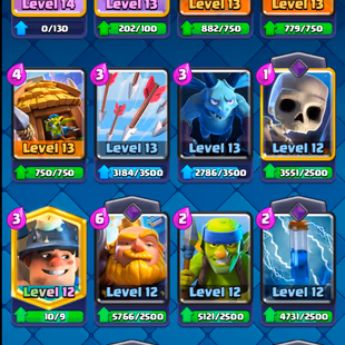 9 YEARS BADGE | 5500 TROPHIES | 39 LVL | KT 13 | 106 CARDS | 1 MAX CARDS | EMOTE 21 | L8PGLLCL - TAG ACCOUNT - Image 6