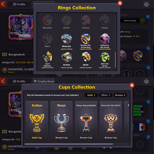 GOLDEN UNIQUE ACCOUNT | Level 131 | 800M Coins | 19 Legendary Cues | Miniclip Unlimited Password Change | Fresh Account - Image 3