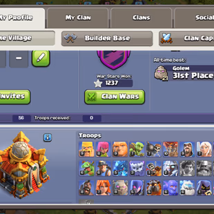  Xp:173 Th16 Donation account th14 defence max | Rename 500 gems | 5x epic equipment | 5 builder unlocked  | Instant - Image 5