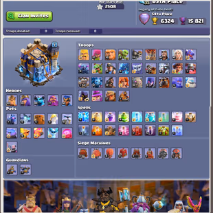 TH18🌟Legacy Ranked 54🌟Rare Rank | Cool Epic Equipments | Stacked | CHEAP | World Rank | Instant Delivery  - Image 3