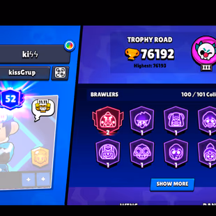 380 SKINS | 76.200 TROPHIES | 100 BRAWLERS | 60 HYPERCHARGE | 80 MAX | 52 PRESTIGE | 5 BUFFIES - Image 5