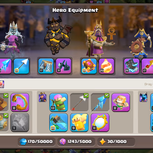 Th18 Almost Max | Hero-100-105-75-50 | Equipment-10-Epic Almost Max | XP-234 | NC-Yes | BEST-DEAL   - Image 5