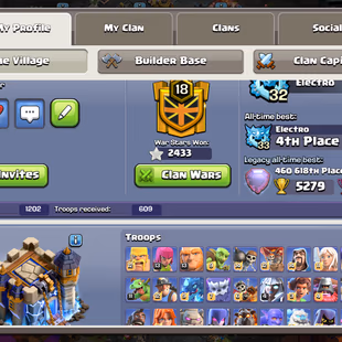 🌟BEST OFFER🌟TH 18 WAR ARENA SCENERY NEAR MAX | 5X HERO MAX 105-105-95-80-55 | 8 EPIC MAX 13 EPIC E.Q | BUILDER HUT-MAX - Image 4