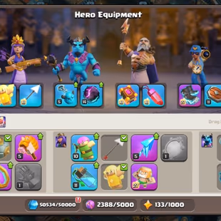 CHEAPEST 💎 HIGH SEA SCENERY 💎 TOWNHALL 17 - 85-91-51-70-45-2 HEROES [] GOOD EQUIPMENT [] 1576 GEMS [] 215 XP [] INSTAN - Image 7