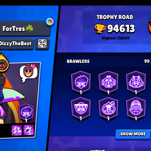 RARE- PRESTIGE - 3 | 110K H.TROPHY | 99/99 BRAWLER | 92X MAX | 72X HYPER | METEORIC | HUGE RARE SKINS | 754-PIN | BEST - Image 3