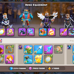 🔥6x Sceneries🔥 Xp-278 || Th18 || 10k Gems || Max Epic Equipment || Heroes 105-105-95-80-55 || 6 Builders || NC Avail - Image 4