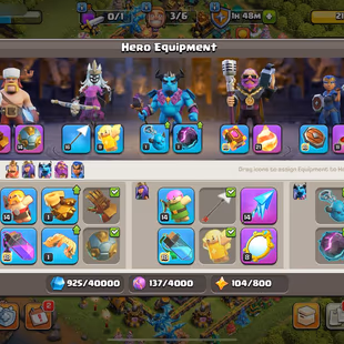 🔥MAX - CHEAP - TH:14 - Lvl:196 🔥- BK:82 - AQ:82 - PC:56 - GW:59 - RC:30 - BEST SELECT - Image 5