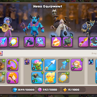 Th18 | Hero-103-105-72-43 | Equipment-15-Epic Almost Max | XP-218 | Defence Wall Almost Max | NC-Yes | BEST-DEAL - Image 5