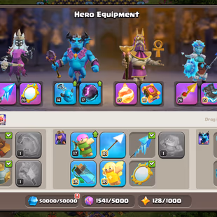 🔥EPIC FB-EB MAX!GG-SB-FA-MM-RS 26 LVL🔥XP 243!TH 17 NEAR MAX!HEROS:100-100-90-75-50!MAX WALLS!MAX DEFANCE!GOOD TROOS - Image 7