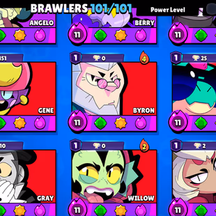 LEADERBOARD PRESTIGE-1 | 104K TROPHY-376X SKINS | 101/101 BRAWLER | 47X MAX | 37X HYPER | 3v3 WINS | 102 TOTAL PRESTIGE - Image 8