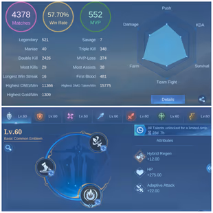 [ Rebindable ] Exalted Collector 4 - 131 Heros - Mythic Glory 80 - 57 Win Rate - Legend Franco - Hell Of Fire - A14  - Image 3