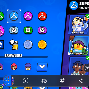 RARE-METEORIC II | 90K TROPHY-470X SKINS | 99/99 BRAWLER | ALL MAX | 90X HYPER | 962X PIN | 530X ICON |R-101!S-121!E-196 - Image 7