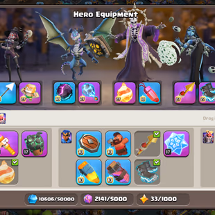 [F1] 💙 RAREST COSMIC SET | SCENERY MISSING 💙 6X HEROES MAX | 10 EPIX MAX | TH-18 MAX DEFENCE | NEW HERO 21 | FREE NC  - Image 6