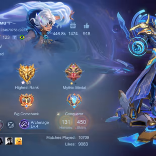 SKIN-450||  EXALTED 3|| HYPER BASED PREMIUM ACCOUNT || HEROS 131 || LEGEND 1 || GRAND 6 || |EXQUISITE 8  || LEVEL-123 || - Image 7