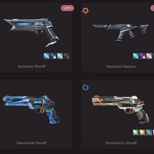 LATAM | IMMORTAL PEAK | FULL KURONAMI BUNDLE | Forsaken Vandal | 21 Skins | Level 135 | Instant Delivery - Image 3