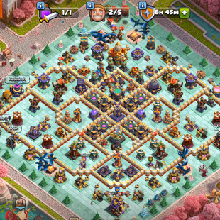 TH16 Max Walls !! 4x Paid Scenery !! 12 Epics ( 4 Level 20 ) !! Heroes K-87 AQ-93 MP-47 GW-62 RC-39 !! Namechange 1000 - Image 2