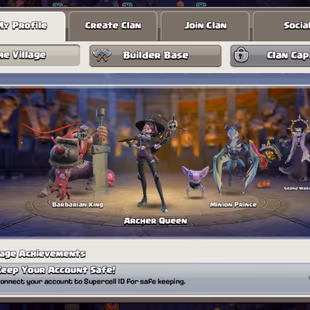 COSMIC FULL SET/ WAR ARENA! TH18 MAX TYPE!! 28K LEGEND CUPS! 35 SKINS 8 SCENERY! 288-XP WAR S-5269! EQUIPMENT MAX-27 - Image 8