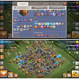[FLASH SALE] 😁 SUPERB COC ACC | TH16 SEMI MAX | 67-58-47-27-17-1 HEROES |GOOD EQUIPMENT| INSTANT DELIVERY 🚚 - Image 1