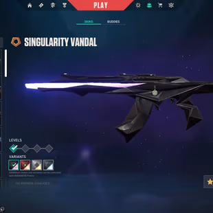 🔥 NA | 1 Skin | Singularity Vandal | 8 Buddies | 350 VP | 2.1K VP Spent | Unranked | Instant - Image 1
