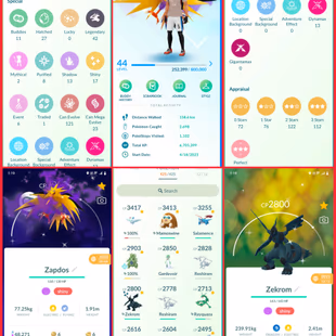 🎯BEST VALUE (HUNDO 43 💯IV) LVL 44 ACCT 2023 / 407 TRADEABLE PG) ZAPDOS PIKACHU PG RARE) 42 LEGENDRY | RARE COLLECTOR - Image 3