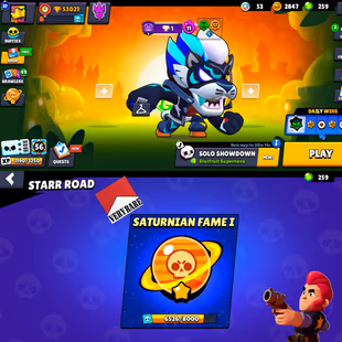  53000 TROPHIES | 45 HYPER N MAX | 2 PRO PASS PURCHASED | ACTIVE PLUS PASS | 101 BRAWLERS | 345 SKINS | INSTANT DELIVERY - Image 2