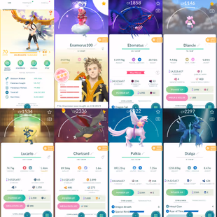 1904 Level 70 Eternatus Enamorus100 Shiny shadow Ho-oh Shiny Dialga Origin Shiny Palkia Origin Shiny Zacian - Image 2