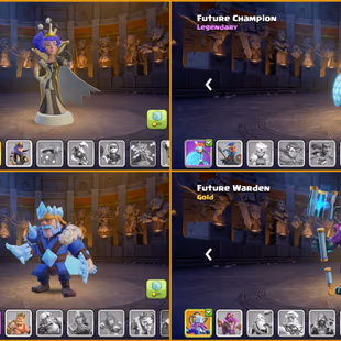 ✅MAX WALLS TH16✅ 95-95-75-70-43 | 3135 WAR STARS | 543 CWL MEDALS | 3 PAID SCENERIES |GOOD SKINS N ITEMS | ON YOUR EMAIL - Image 5