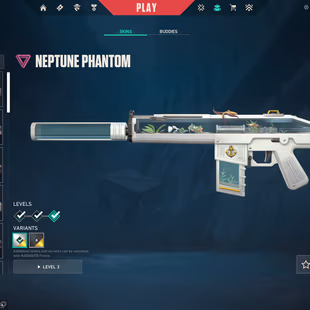 EU/TURK | 645 Extra Valorant Points | Neptune Phantom Maxed | Prime Spectre Maxed | 3550 VP Spent | Ready For Ranked - Image 1