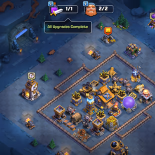 🔥XP 222!TH-SAVENTEEN🔥HERO:71-75-62-64-34!NC YES!DARK BLUE WALLS!VERY STRONG DEFENCE!GREAT TROOPS!FULL MAX BH - Image 6