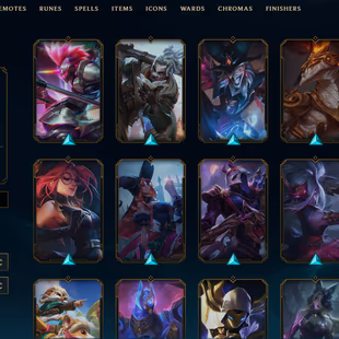 SEVER [ EUW ] -412 LVL  - UNRANK - 156 SKINS - FULL CHAMP [ 325611 BE - 3013 RP ] - FULL ACCESS + 165 MYTHIC ESSE GOOD I - Image 5