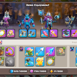 TH18 MAX-BASE🔥W.S-5052 LEAGUE SKIN🔥13.5K LEGEND CUP!267-XP EPIC GG-MAX SB-MAX FA-MAX MM-MAX AF-MAX HT-23 RS-MAX EB-MAX - Image 7