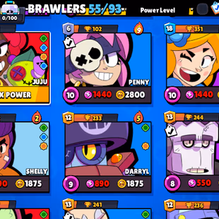 156 [16 MAX BRAWLS] [77 SKINS] [13345 TROPHIES] - Image 6