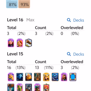 ❗[ 45X CARDS MAX ]❗EVOLVED: 19 || LVL 16 : 3 || ELITE : 13 || LVL 14 : 29 || EMOTES: 123 || LVL: 62 || TROPHY: 10000 - Image 5