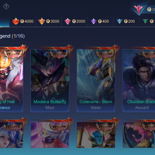 HYPER BASED PREMIUM ACCOUNT ||CHOU FULL SET || 1100 COA|| 720 DIAMOND|| LEGEND-1 | GRAND-10 | EXQUISITE 9|| SKINS 410||  - Image 4