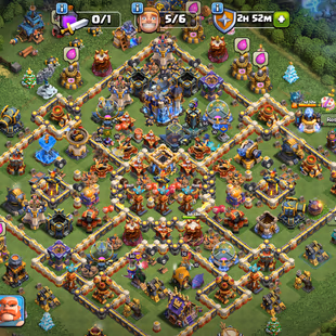 🔥TH 18 3 HERO MAX🔥XP 207- 4 EPIC EQUIPMENT MAX-FEW DEFENSE MAX-NC YES-HERO 70-105-80-55-BEST DEAL - Image 1